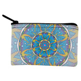 Mandala Trippy Stained Glass Seahorse Coin Purse