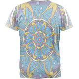 Mandala Trippy Stained Glass Seahorse Mens T Shirt