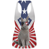 4th Of July Meowica America Patriot Cat All Over Womens Work Out Tank Top