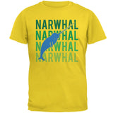 Narwhal Stacked Repeat Mens T Shirt