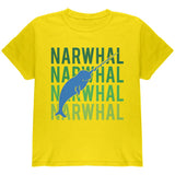 Narwhal Stacked Repeat Youth T Shirt