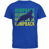 Humpback Whale Stacked Repeat Mens T Shirt