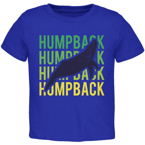 Humpback Whale Stacked Repeat Toddler T Shirt