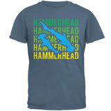 Hammerhead Shark Stacked Repeat Mens T Shirt