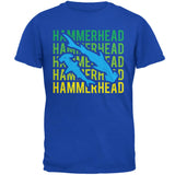 Hammerhead Shark Stacked Repeat Mens T Shirt