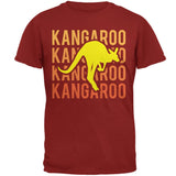 Kangaroo Stacked Repeat Mens T Shirt