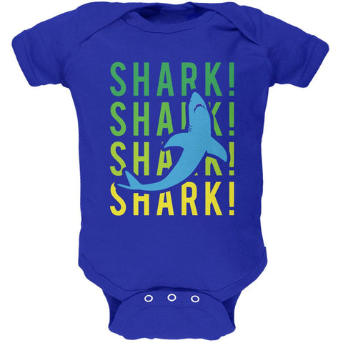 Shark Stacked Repeat Soft Baby One Piece