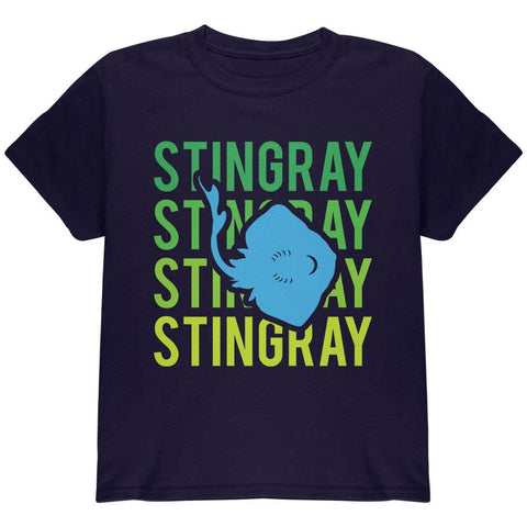 Stingray Ray Stacked Repeat Youth T Shirt