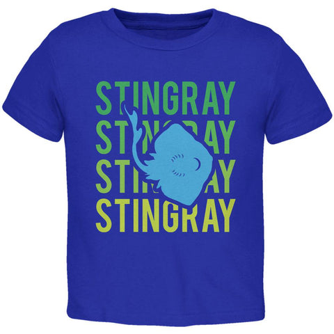 Stingray Ray Stacked Repeat Toddler T Shirt