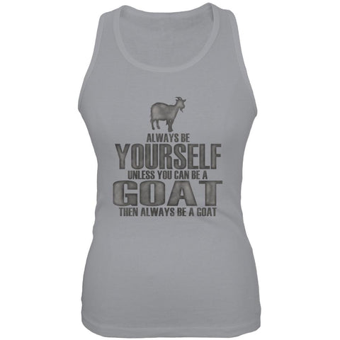 Always Be Yourself Goat Juniors Soft Tank Top