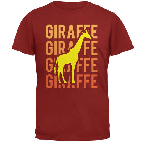 Giraffe Stacked Repeat Mens T Shirt