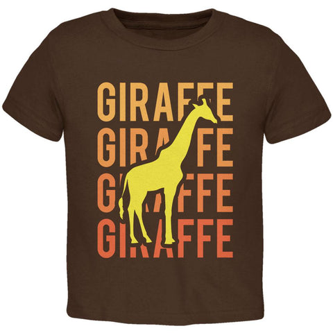 Giraffe Stacked Repeat Toddler T Shirt
