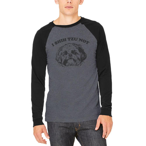 I Shih Tzu Not Mens Long Sleeve Raglan T Shirt