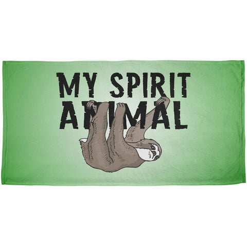 Sloth Is My Spirit Animal All Over Beach Towel