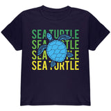 Sea Turtle Stacked Repeat Youth T Shirt