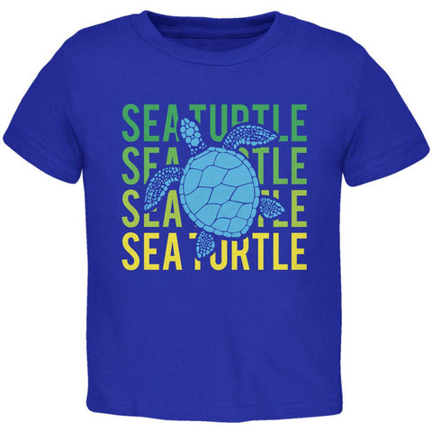 Sea Turtle Stacked Repeat Toddler T Shirt
