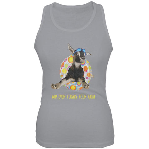 Whatever Floats Your Goat Boat Funny Juniors Soft Tank Top