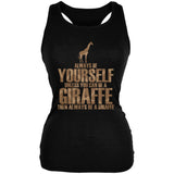 Always Be Yourself Giraffe Juniors Soft Tank Top
