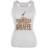 Always Be Yourself Giraffe Juniors Soft Tank Top