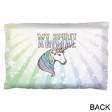 My Spirit Animal Unicorn Pastel Rainbow Pillow Case