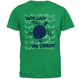 Sea Turtle Swim with the Current Mens T Shirt