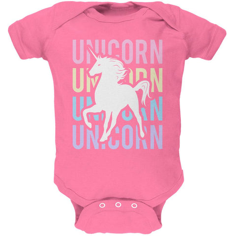 Unicorn Stacked Repeat Soft Baby One Piece