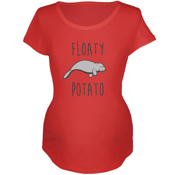 Old Glory Floaty Potato Manatee Onesie - Funny Baby Bodysuit In Heather Grey (9-12 Months)