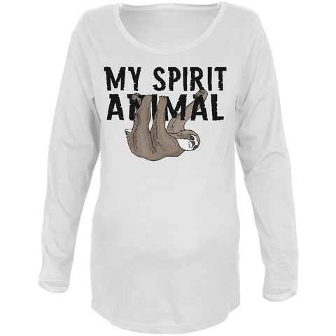 My Spirit Animal Sloth Maternity Soft Long Sleeve T Shirt