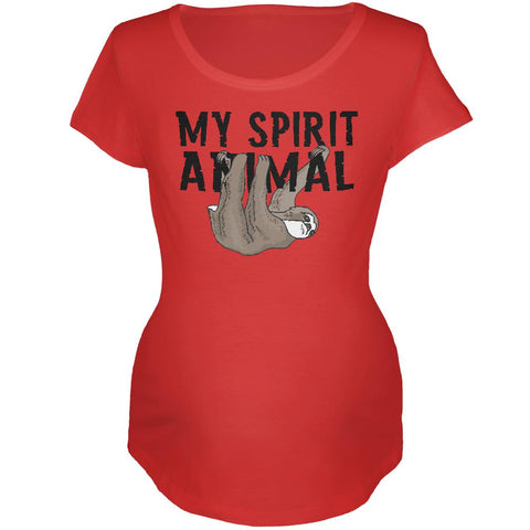 My Spirit Animal Sloth Maternity Soft T Shirt