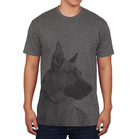 German Shepherd Guard Dog Mens Soft T Shirt