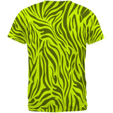 Zebra Pattern Blacklight Mens T Shirt