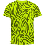 Zebra Pattern Blacklight Mens T Shirt