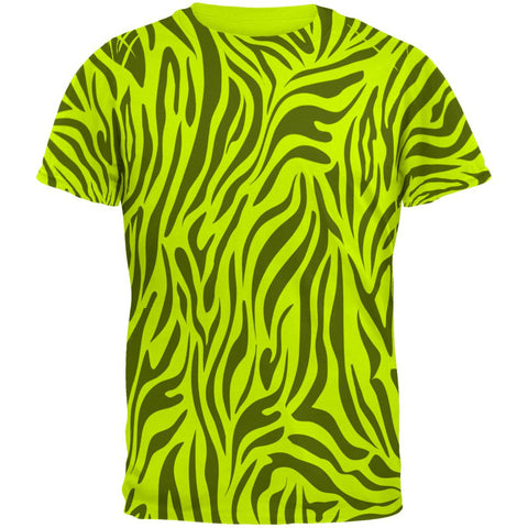 Zebra Pattern Blacklight Mens T Shirt