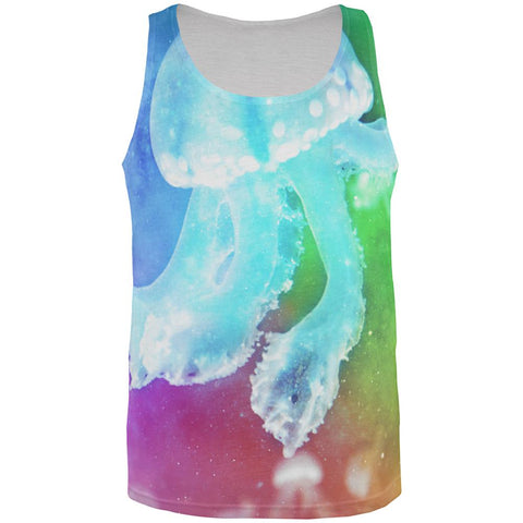 Squishy Baby Jellyfish Rainbow All Over Mens Tank Top