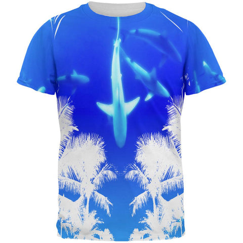 Summer Shark Beach Party All Over Mens T Shirt