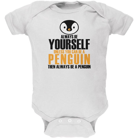 Always Be Yourself Penguin Soft Baby One Piece