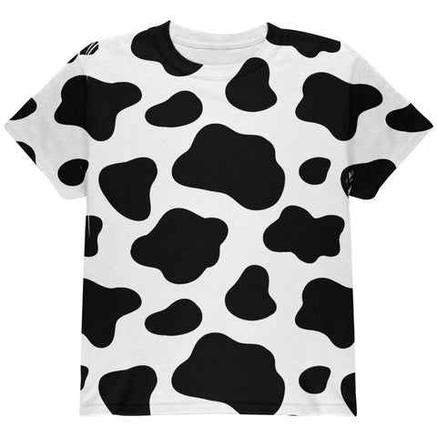 Cow Pattern Halloween Costume All Over Youth T Shirt