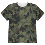 Catmoflauge Cat Camoflauge All Over Youth T Shirt