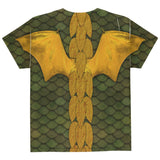 Halloween Green Dragon Costume All Over Youth T Shirt