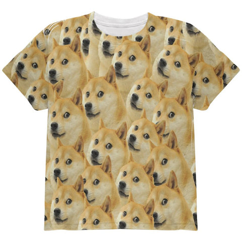 Doge Meme Funny All Over Youth T Shirt