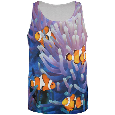 Clownfish Sea Anemone All Over Mens Tank Top