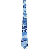 Great White Shark Camo All Over Neck Tie