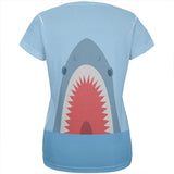 Cute Fun Shark Attack All Over Womens T Shirt