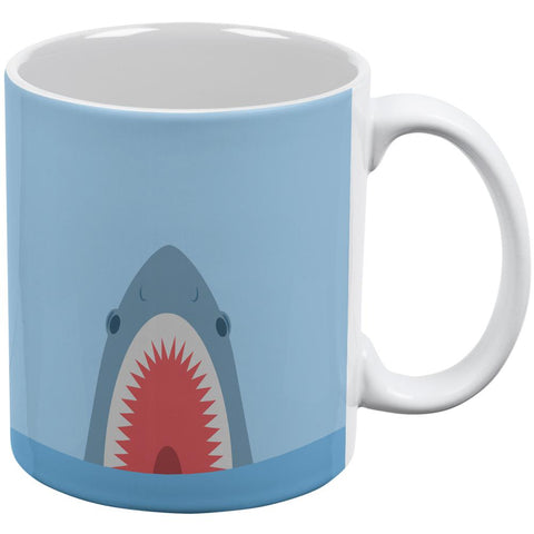 Cute Fun Shark Attack All Over Coffee Mug