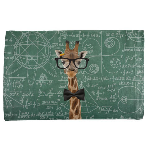 Giraffe Geek Math Formulas All Over Hand Towel
