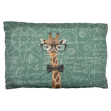 Giraffe Geek Math Formulas Pillow Case