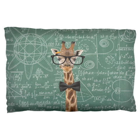 Giraffe Geek Math Formulas Pillow Case
