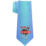 Relax I've Goat Got This All Over Neck Tie