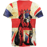 English British Bulldog Crown Grunge Flag All Over Mens T Shirt