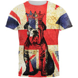 English British Bulldog Crown Grunge Flag All Over Mens T Shirt